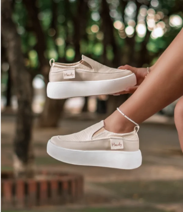 Tenis Bolichero Dama Suela Alta