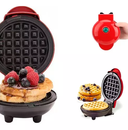 Mini Wafflera Eléctrica Antiadherente
