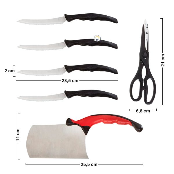 Set Cuchillos x10 Acero Inoxidable E033