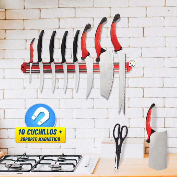 Set Cuchillos x10 Acero Inoxidable E033