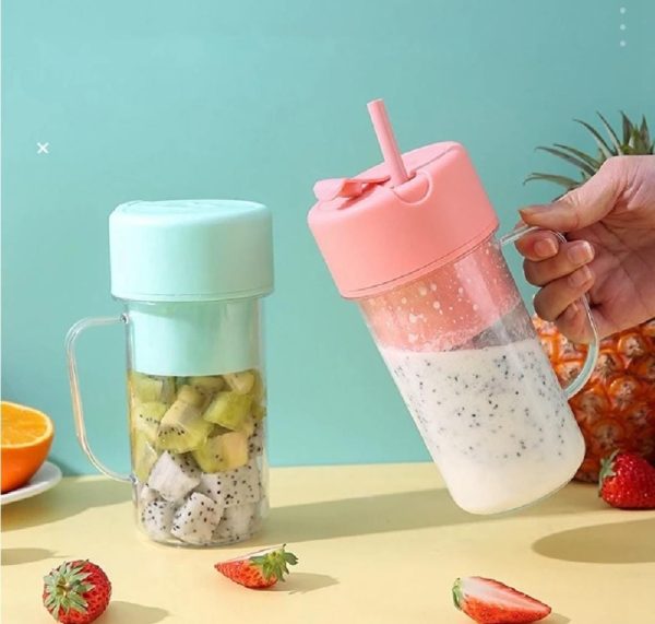 VASO LICUADORA CON PITILLO PORTATIL