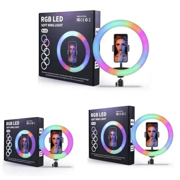 ARO DE LUZ RGB MULTICOLOR 26 CM