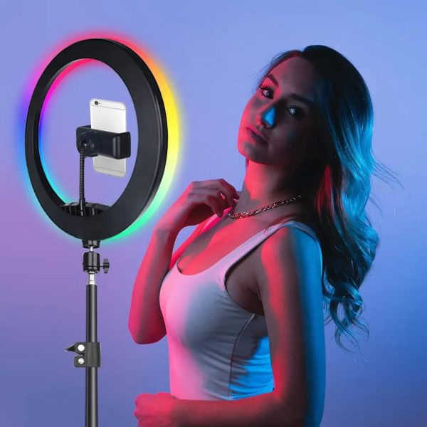 ARO DE LUZ RGB MULTICOLOR 26 CM