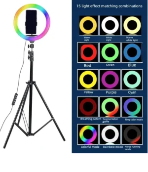 ARO DE LUZ RGB MULTICOLOR 26 CM