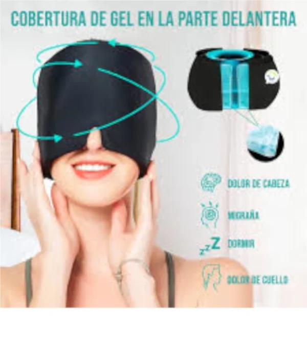 Combo banda cervical + gorro migraña