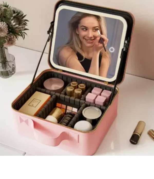 Cosmetiquera Con Espejo Led