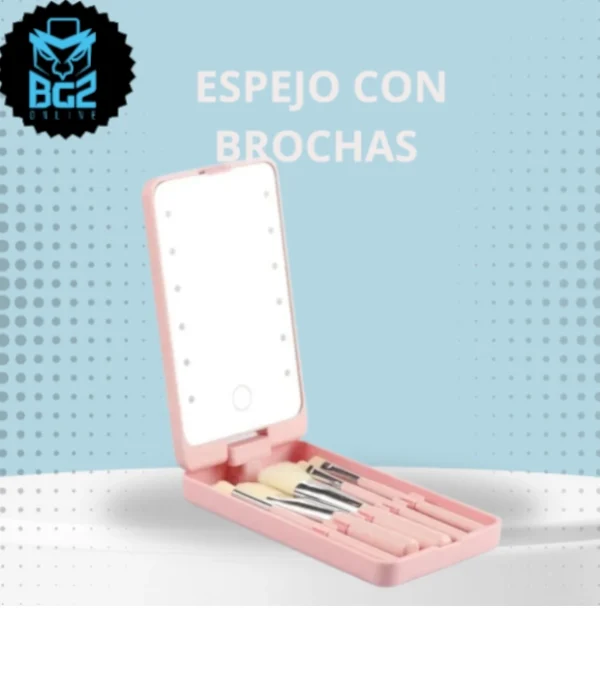ESPEJO CON BROCHAS