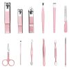 Kit Manicure Pedicure X12 Piezas Viajero