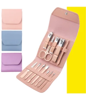 Kit Manicure Pedicure X12 Piezas Viajero