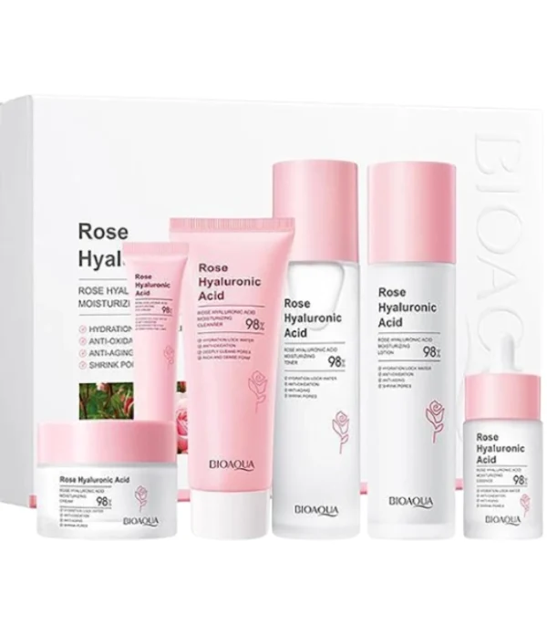 KIT ROSAS Y ACIDO BIOAQUA CAJA DE LUJO