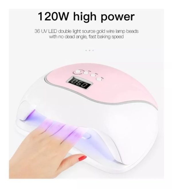 Secador De Uñas Lampara Uv Led 120w