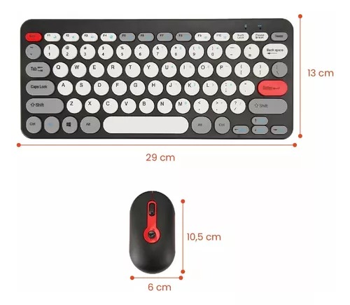 Teclado Con Mouse Inalambrico Teclop Por