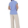 Blusa Azul Hortensia En Poliester