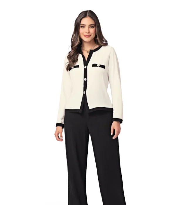 Blusa Blanca En Poliester