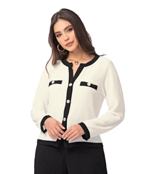 Blusa Blanca En Poliester