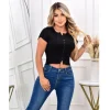 Blusa Dama Tejido de Punto y Botones