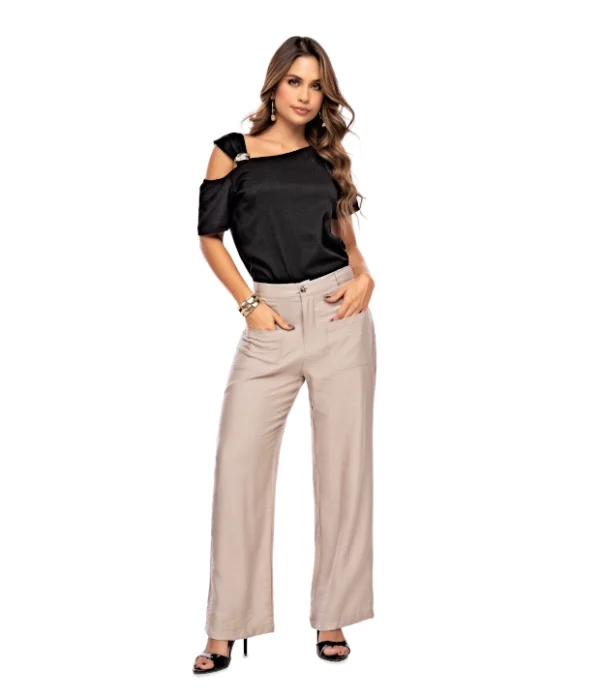 BLUSA EN POLIESTER STRECH