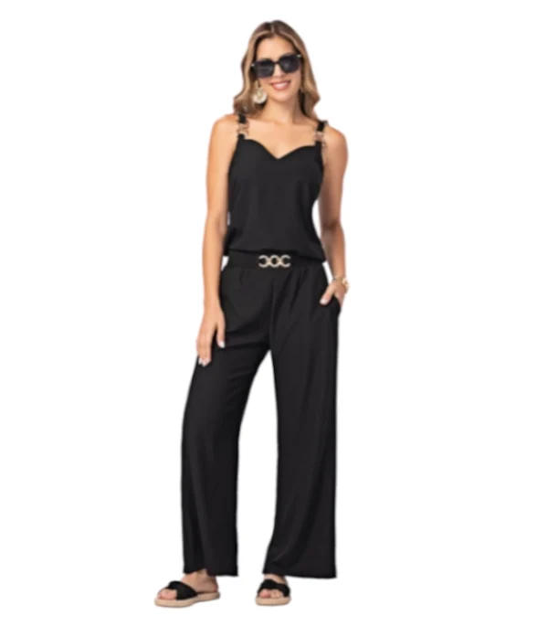 Blusa Negra En Poliester