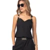 Blusa Negra En Poliester