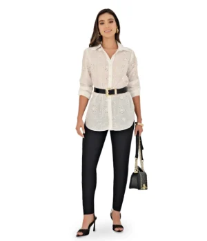 Blusa color marfil En Poliester