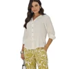 Blusa color marfil En Rayon Poliester