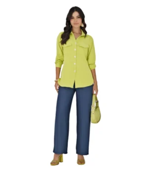 Blusa color verde limon En Poliester