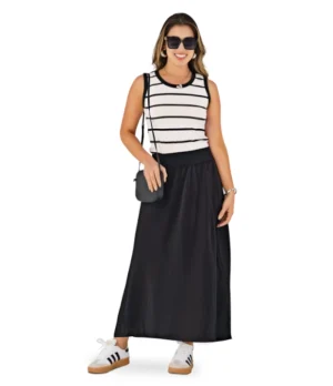 Blusa de Rayas En Piel De Durazno