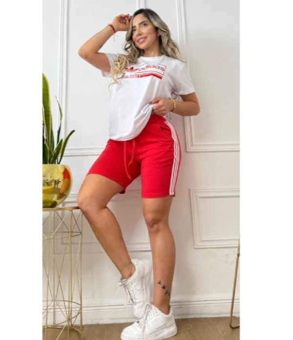 Conjunto bermuda Adidas