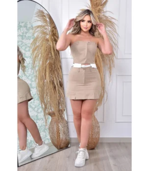 CONJUNTO DAMA FALDA SHORT