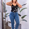 Conjunto Jeans Con Blusa Lentejuela