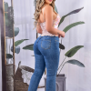 Conjunto Jeans Con Blusa Lentejuela