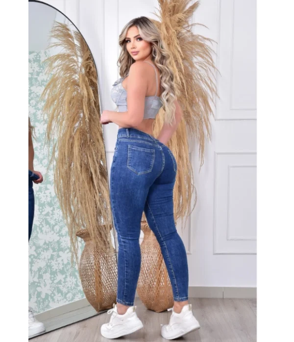 Jeans Strech Con Cinturon