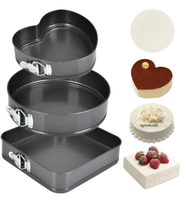 Juego De Moldes Para Pasteles x3pc