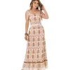 VESTIDO CAFÉ EN RAYON NYLON