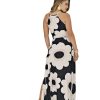 Vestido En Piel De Durazno Blanco Negro