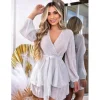 Vestido En Seda Manga Larga