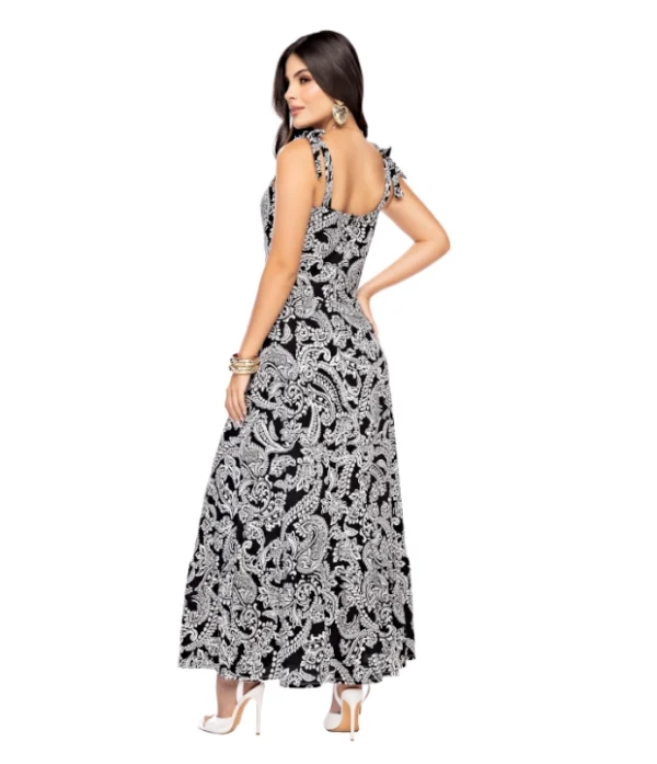 VESTIDO NEGRO EN RAYON NYLON