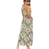 VESTIDO VERDE EN RAYON VISCOSA